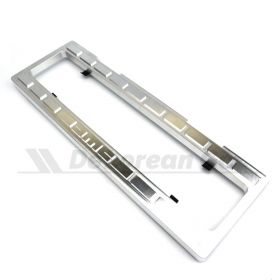 Machined Aluminium Euro-Style License Plate Bezel Numberplate Surround