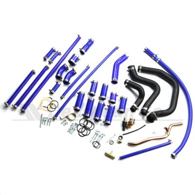 Blue Silicone Coolant Hose Set - Choose your hoses and clamps