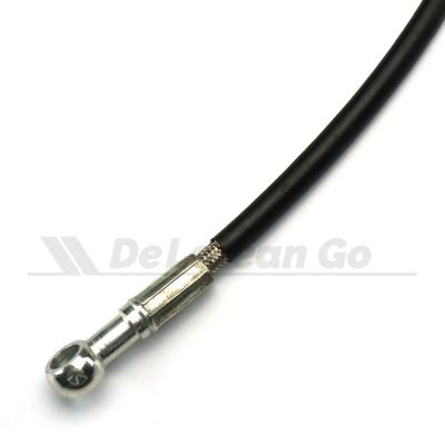 Black Coated Stainless Braided Injector Cylinder 2 Fuel Line
