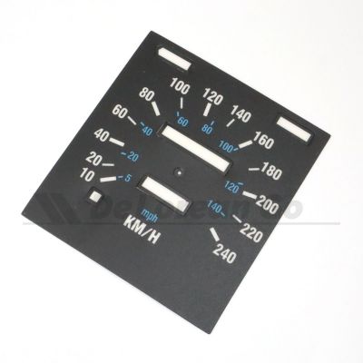 Metric Kilometres Speedometer Sticker / Decal (240 KmH)