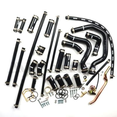LAST SETS - Black D Europe DMC Silicone Coolant Hose Set - Choose your hoses and clamps