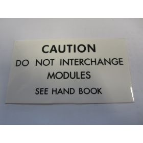 Label - Module Interchange