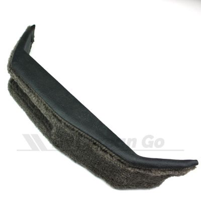 Black Parking Brake Cover Trim with Dark Grey Carpet