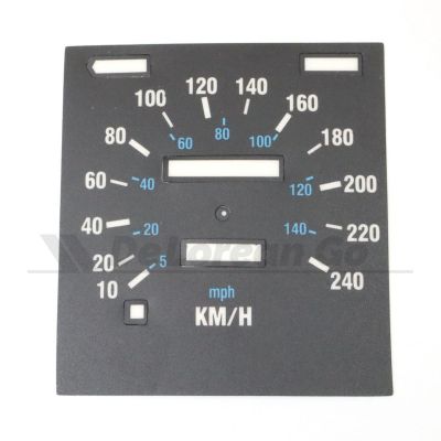 Metric Kilometres Speedometer Sticker / Decal (240 KmH)