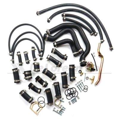 Complete Rubber Coolant Hose Set - Choose your hoses and clamps